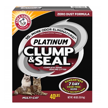 ARM & HAMMER Clump & Seal Platinum Kitty Litter