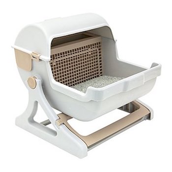 Le you Pet Semi Automatic Quick Cleaning Cat Litter Box