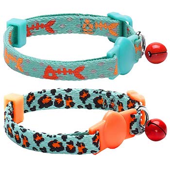 Blueberry Adjustable Breakaway Cat Collar with Bell