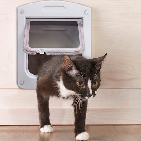 Cat door flap