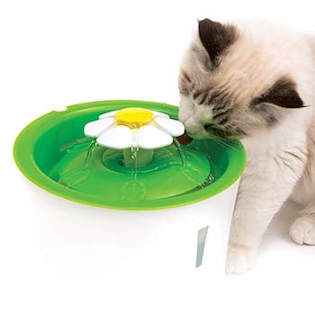 Catit Flower Cat Water Fountain with Triple-Action Filter