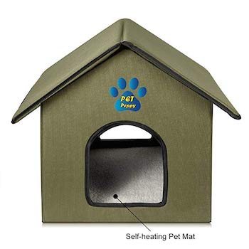Outdoor and Indoor Cat House by Pet Peppy