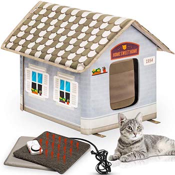 Petyella Heated Outdoor Cat House