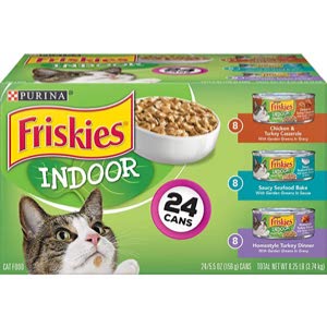 Purina Friskies Indoor Wet Cat Food Variety Pack