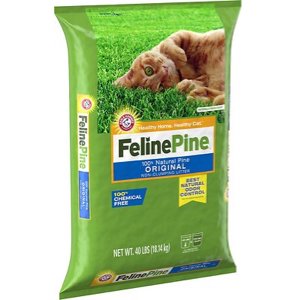 Feline Pine Original Unscented Non-Clumping Wood Cat Litter
