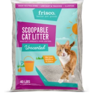 Frisco Multi-Cat Unscented Clumping Clay Cat Litter