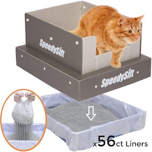 SpeedySift Sifting Cat Litter Box 