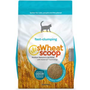sWheat Scoop natural declawed cat litter