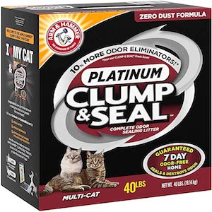 ARM & HAMMER Clump & Seal Platinum Cat Litter