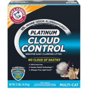 Arm and Hammer cloud control Platinum clumping cat litter