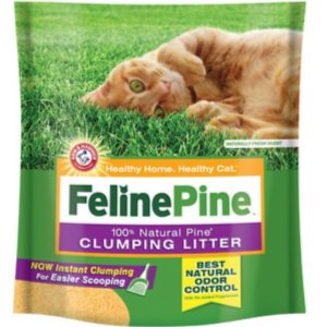 Feline Pine Scoop Unscented Clumping Wood Cat Litter