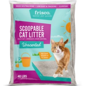 Frisco Multi-Cat Unscented Clumping Clay Cat Litter