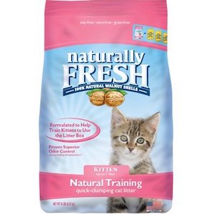 Naturally Fresh Kitten Training Unscented Clumping Walnut Litter