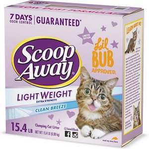 Scoop Away Lightweight Clean Breeze Scented Clumping Clay Cat Litter