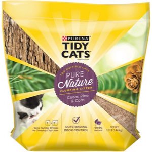 Tidy Cats Pure Nature Scented Clumping Wood Cat Litter 1