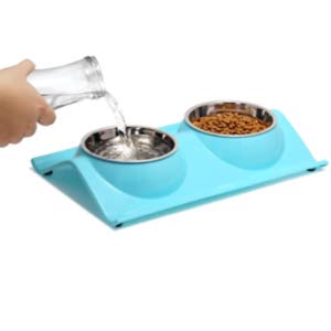 UPSKY Double Cat Bowls