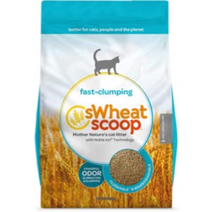 sWheat Scoop Natural Fast-Clumping Wheat Cat Litter