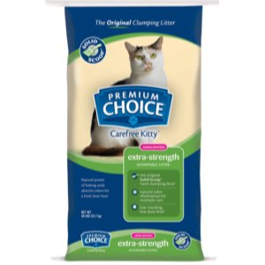 Premium Choice Extra Strength Unscented Clumping Cat Litter 