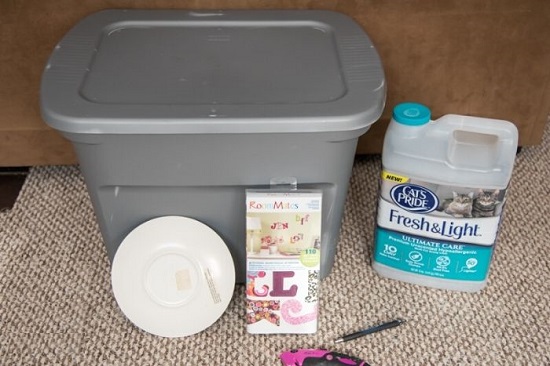 diy litter box for cat