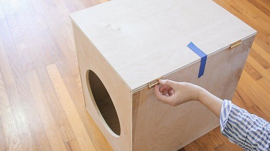 diy plywood litter box