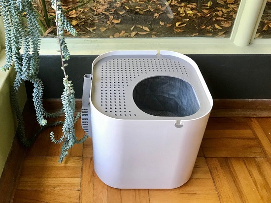 diy dog-proof litter box with top entry