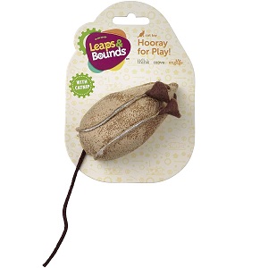 Petco Brand - Leaps & Bounds Faux Leather Mouse Cat Toy