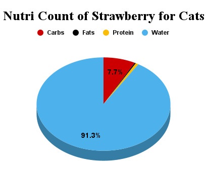 nutri count chart of strawberry for cats