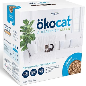 Okocat Wood Clumping Litter for Asthmatic Cats