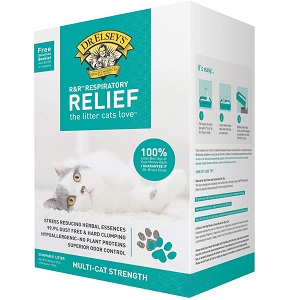 precious cat respiratory relief litter with herbal essence