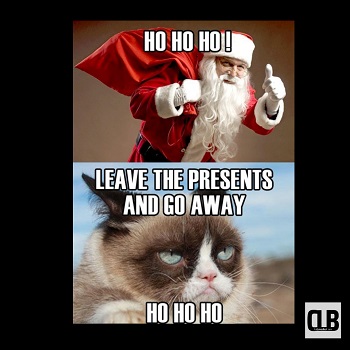 happy christmas cat meme