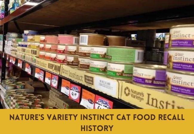 recall history of nature's variety instinct cat food