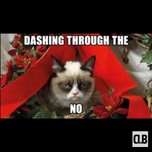 silly christmas grumpy cat meme