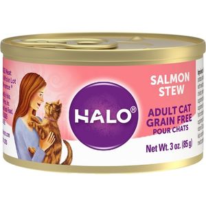Halo Salmon Stew Grain-Free Adult Canned Diet