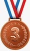 Bronze medal by vets third place