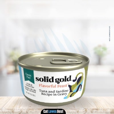 Solid Gold Flavorful Feast in Gravy With Real Tuna & Sardine