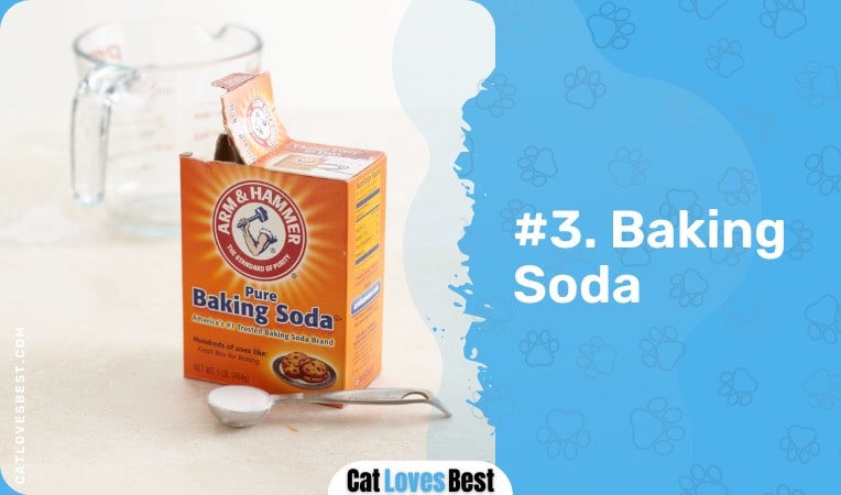 use baking soda to remove cat pee smell from the carpet