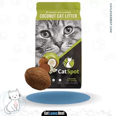 CatSpot Coconut Cat Litter All-Natural Lightweight & Dust-Free