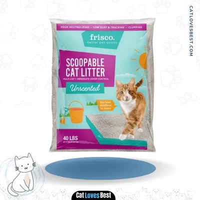  Frisco Multi-Cat Unscented Clumping Clay Cat Litter