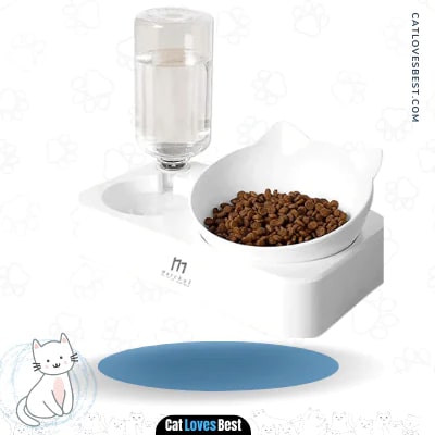  Marchul 0-15°Adjustable Tilted Water and Food Bowl Set