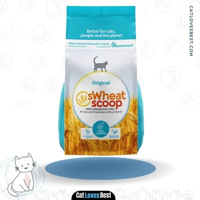 sWheat Scoop Natural Fast-Clumping Wheat Cat Litter