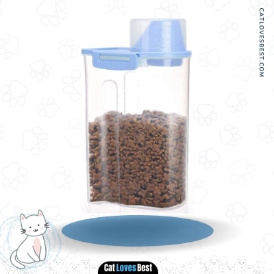 Cat Food Jar With Measuring Cup