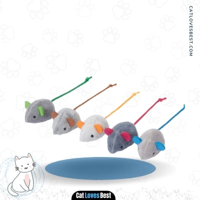 Frisco Basic Plush Mice Cat Toy With Catnip