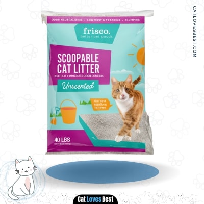 Frisco Multi-Cat Unscented Clumping Clay Cat Litter