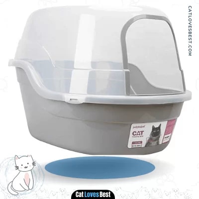 Petphabet Jumbo Hooded Extra Large Cat Litter Box