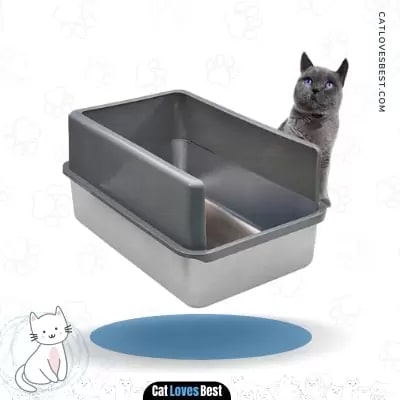 iPrimio Stainless Steel XL Cat Litter Box