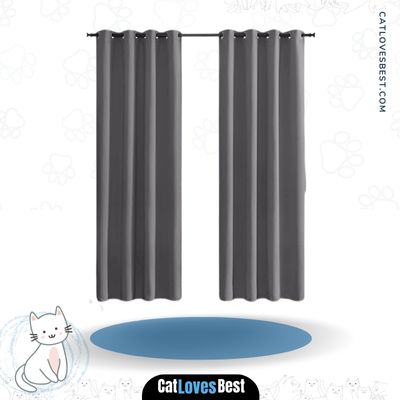 Nicetown 3 Pass Microfiber Cat-Proof Curtain