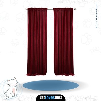 Stangh Theater Red Velvet Cat Resistant Curtains